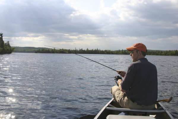 fishing in the river